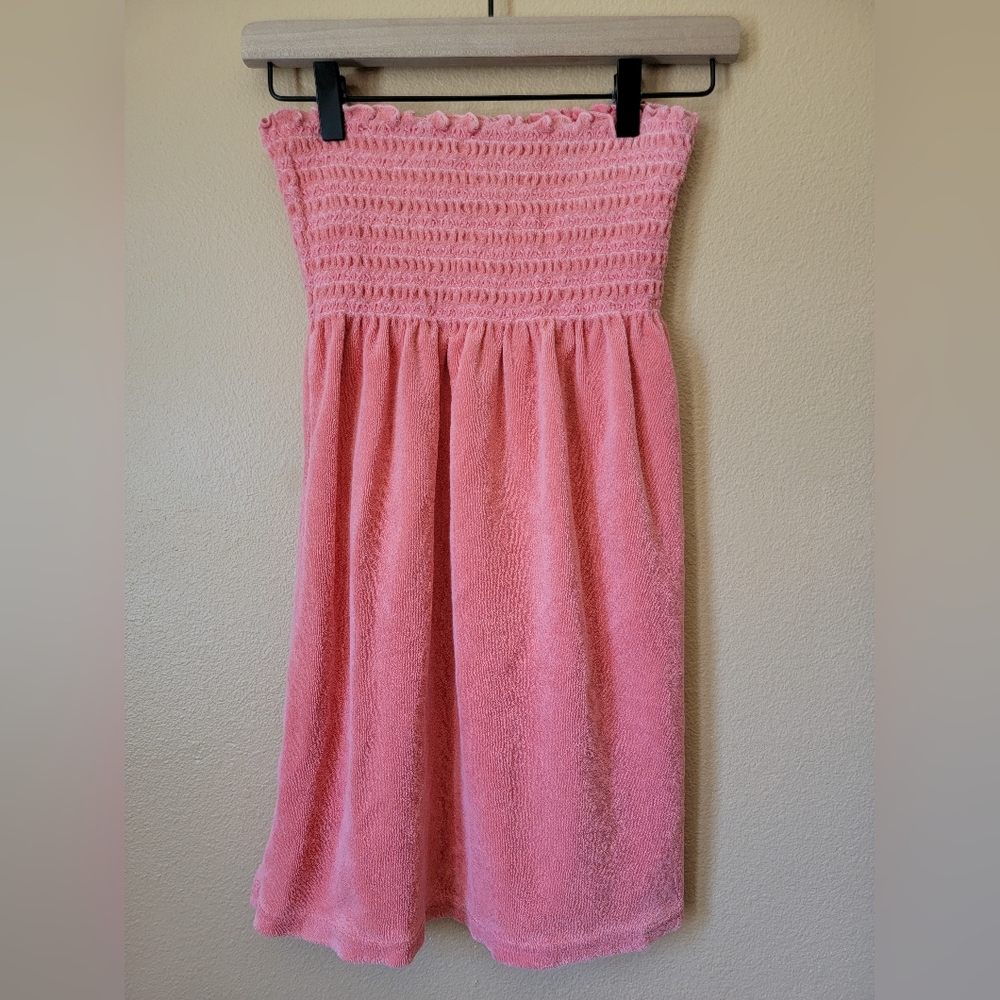 Juicy Couture Terry Cloth Women's Strapless Dress Y2K Size S